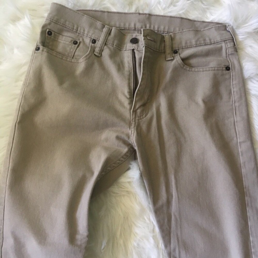 Levi’s tailored skinny khaki jeans